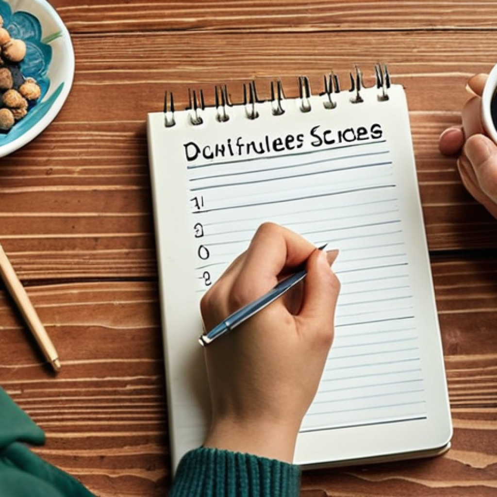**

A person thoughtfully writing down their values and goals in a notebook. The scene should convey a sense of self-reflection and purpose. Include visual elements representing values like environmental protection, family, or personal growth. The style should be warm and inviting.

**