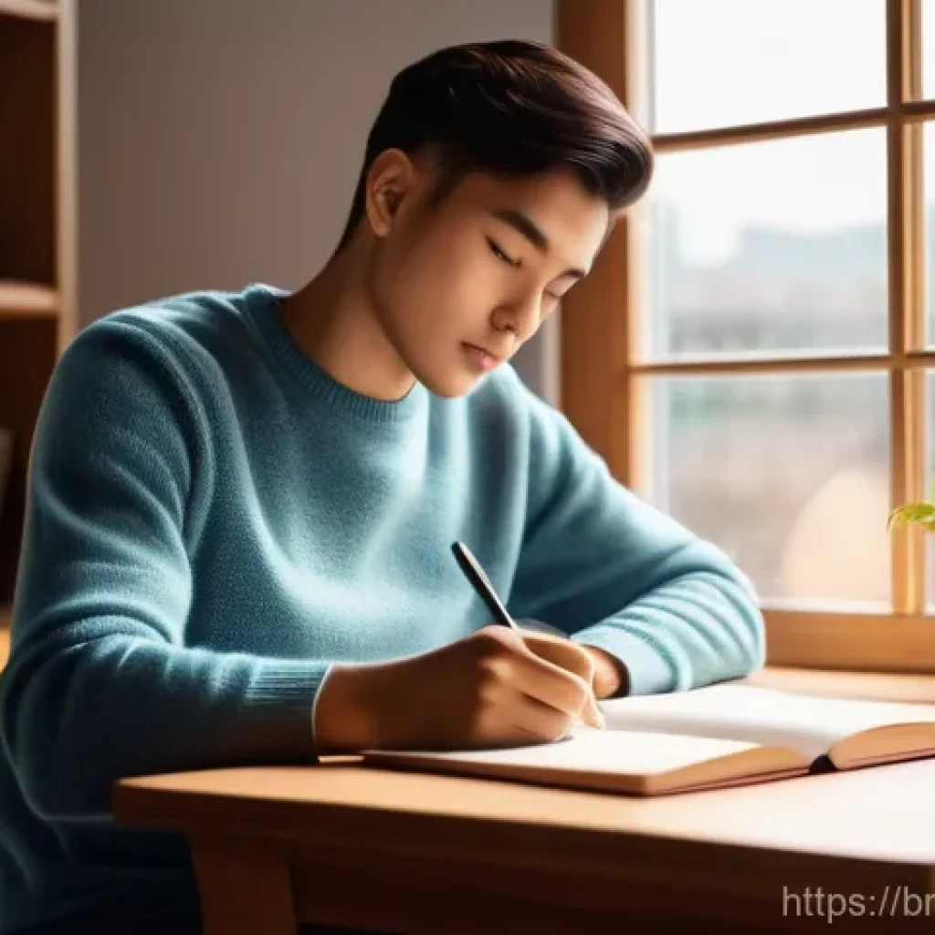 목적 달성을 위한 기획력 향상 방법 - **Prompt 1: Visionary Goal Setting**
"A young adult, gender-neutral, sits comfortably at a clean...